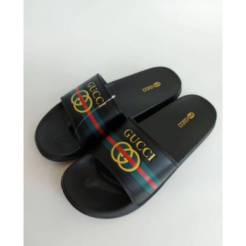 Sandal Slop Gucci Original | Sandal Slop Cowo Cewe | Sandal Slop Pria Wanita | Sandal Slip On | Sand