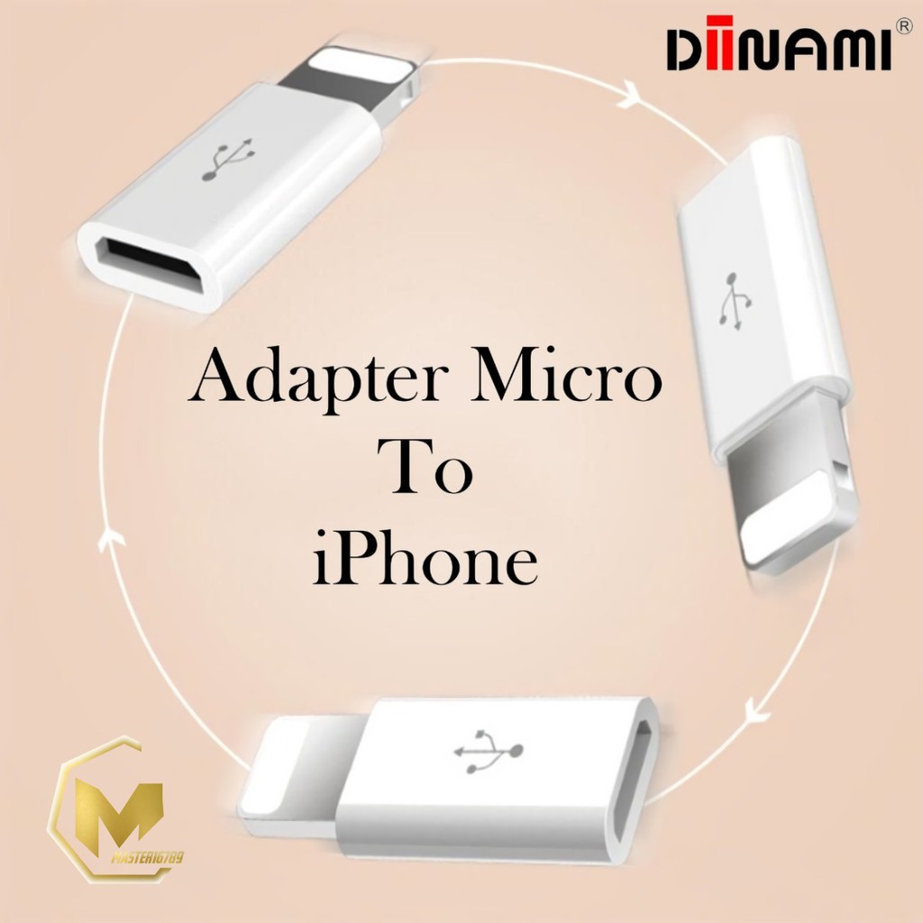 BM090 Sambungan DIINAMI Adapter converter charger Samsung iPhone tipeC/Micro ketipe C /iPhone/micro MA280