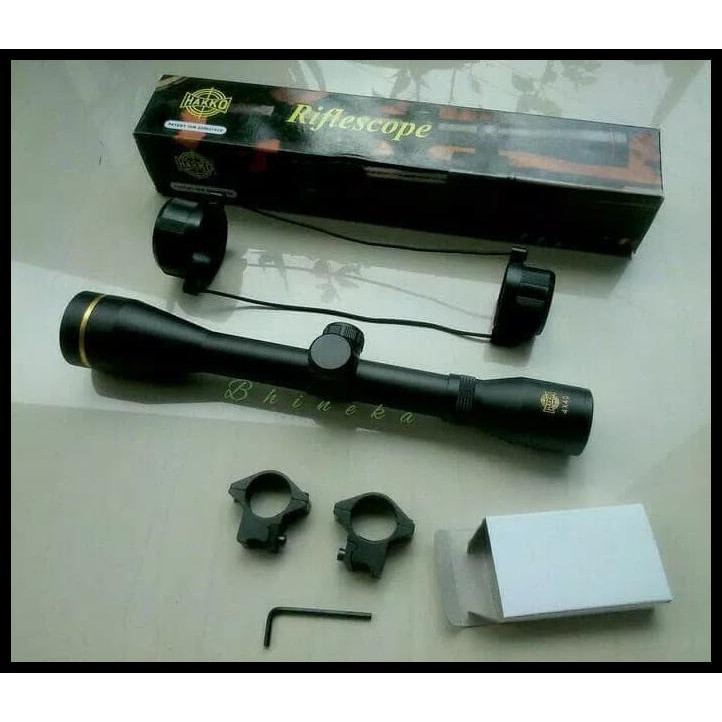 Telescope Riflescope Hakko Ring Gold 4X40 Mildot Non Lamp For Hunting