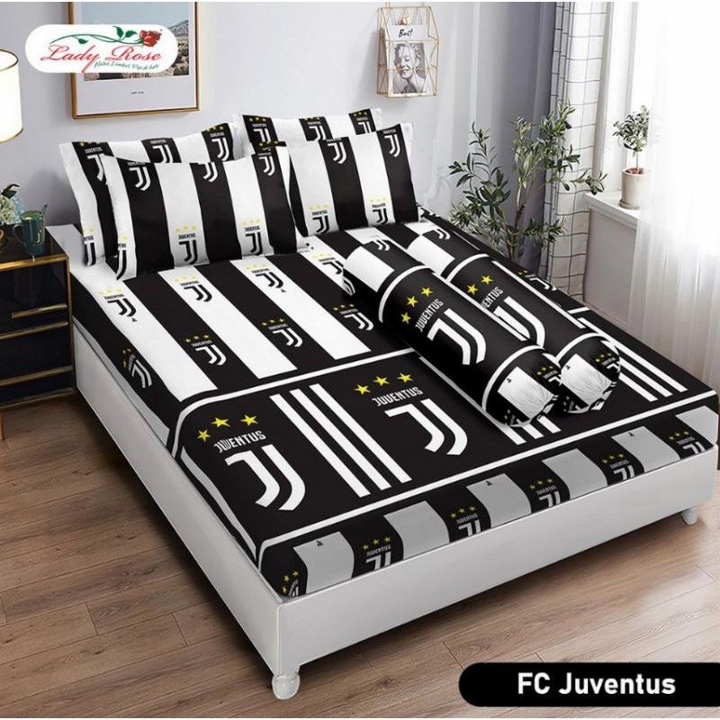 sprei bola motif juventus premium / sprei tidur