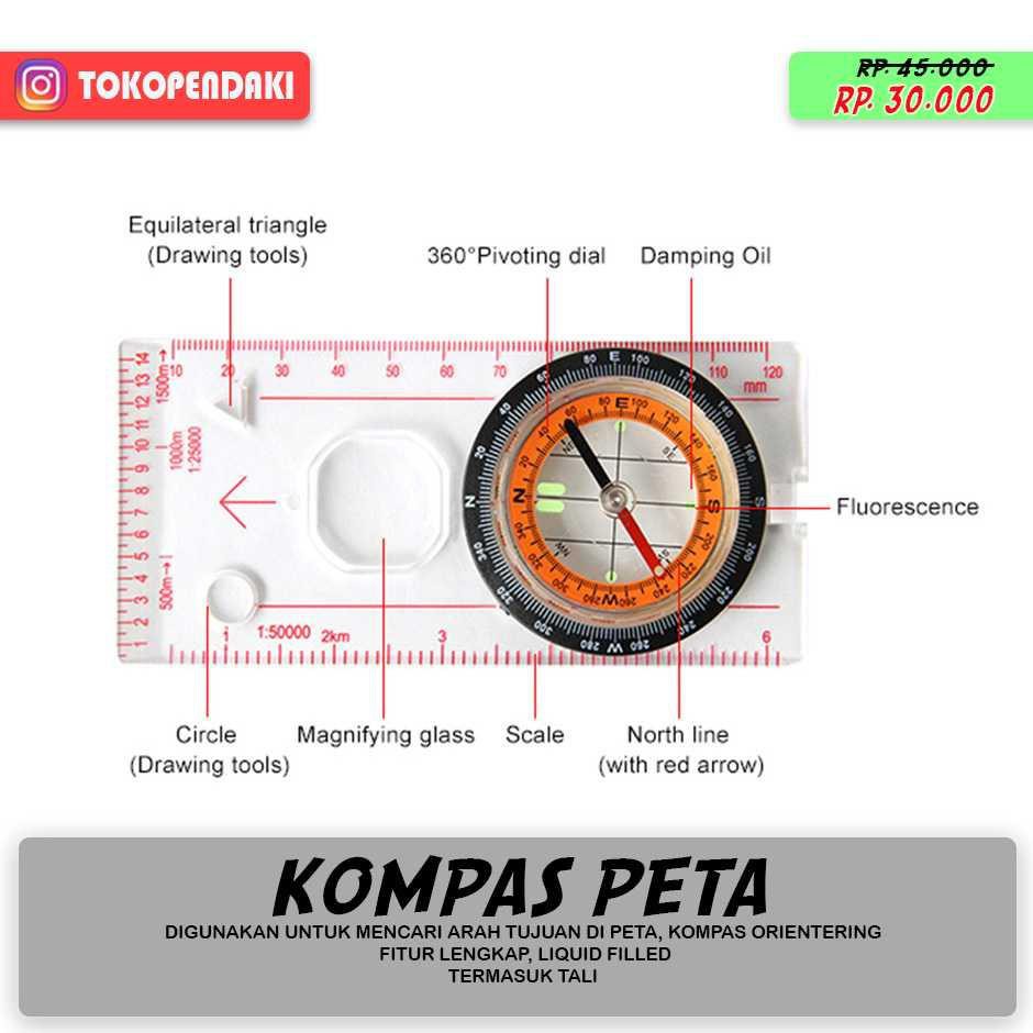 Kompas Silva Penggaris Map Compass Orienteering Liquid Filled Compas