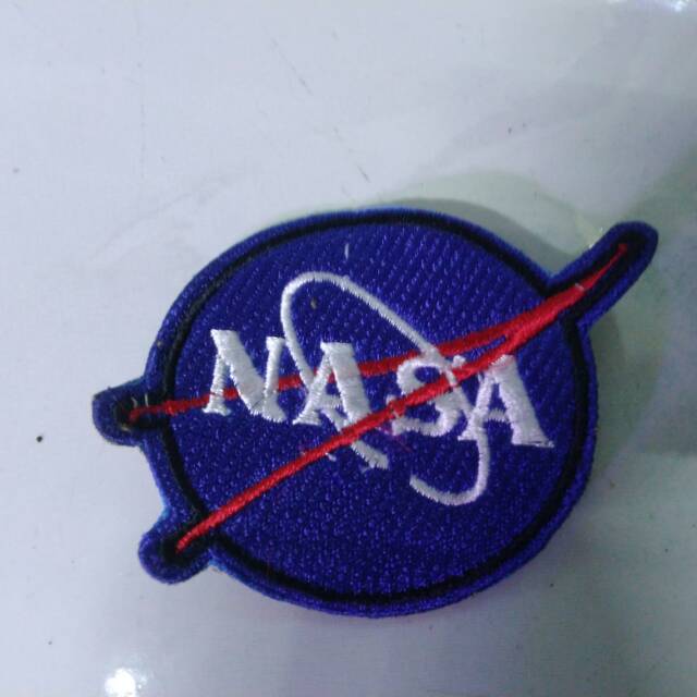 Emblem patch bordir nasa