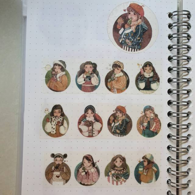 

jmkaka washi tape sample for scrapbook and journal ( per meter )