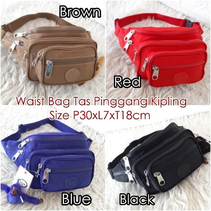 PROMO Waistbag Pria - TRM WATERPROOF LIPAT 1AX838  KP290 Waistbag Kipling/ Tas Pinggang Kip 98VFM