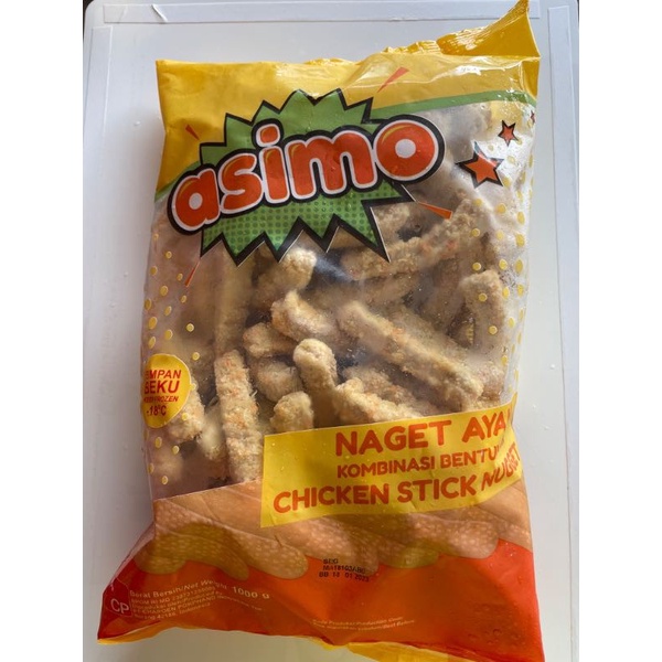 

Asimo naget ayam bentuk stik 1kg