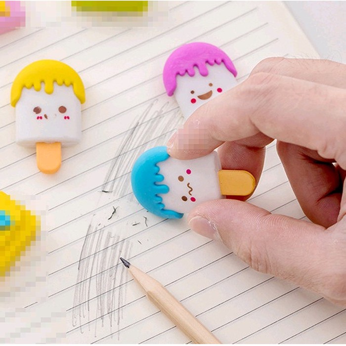 

Penghapus Unik / Lucu Motif Ekspresi Wajah Es Krim Batangan