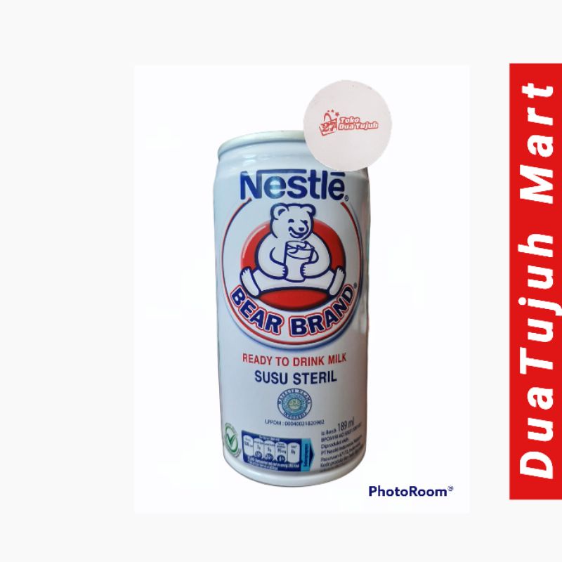 Bear Brand SusubSteril 189ml - Putih