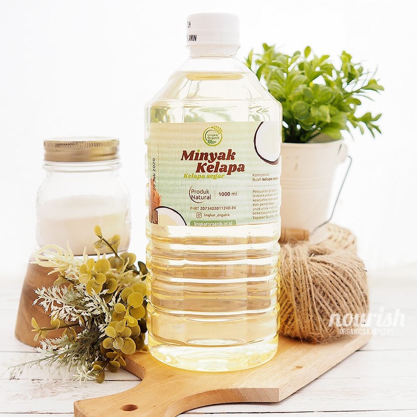 Lingkar Organik, Coconut Oil 1L (Minyak Goreng Kelapa)