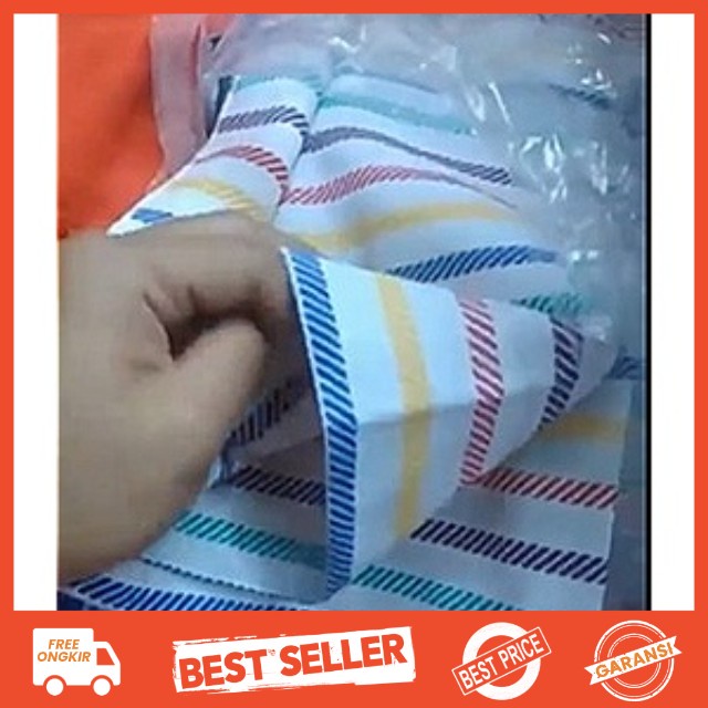 (3 pcs) Kain Alas Ompol Bayi Baru Lahir Lurik Katun SNI Halus Lembut Anti Alergi Alas Perlak Bayi Alas Tidur Rainbow Pelangi 45x50 CM