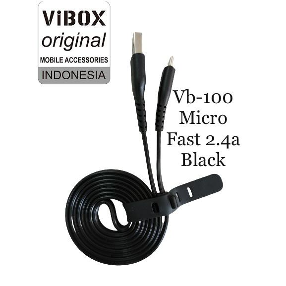 pertoples 30PCS KABEL DATA vibox vb100 1METER &amp; VB200 2METER MICRO-USB / IPH / TYPE-C  SUPER FAST VIBOX ORIGINAL 2.4A