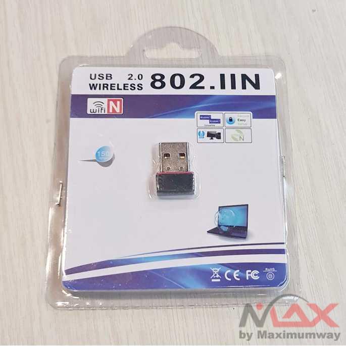 Wifi Dongle USB KexTech Wireless Adapter 150Mbps - WUL150 Warna Hitam