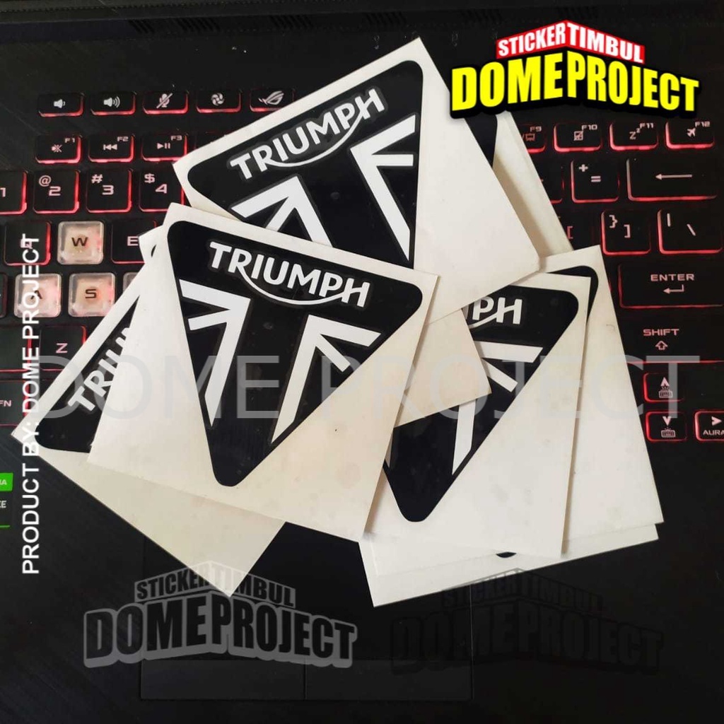 STIKER MOTOR CUTTING TRIUMPH CUTTING STIKER MOTOR STIKER TANGKI MOTOR STIKER SATUAN