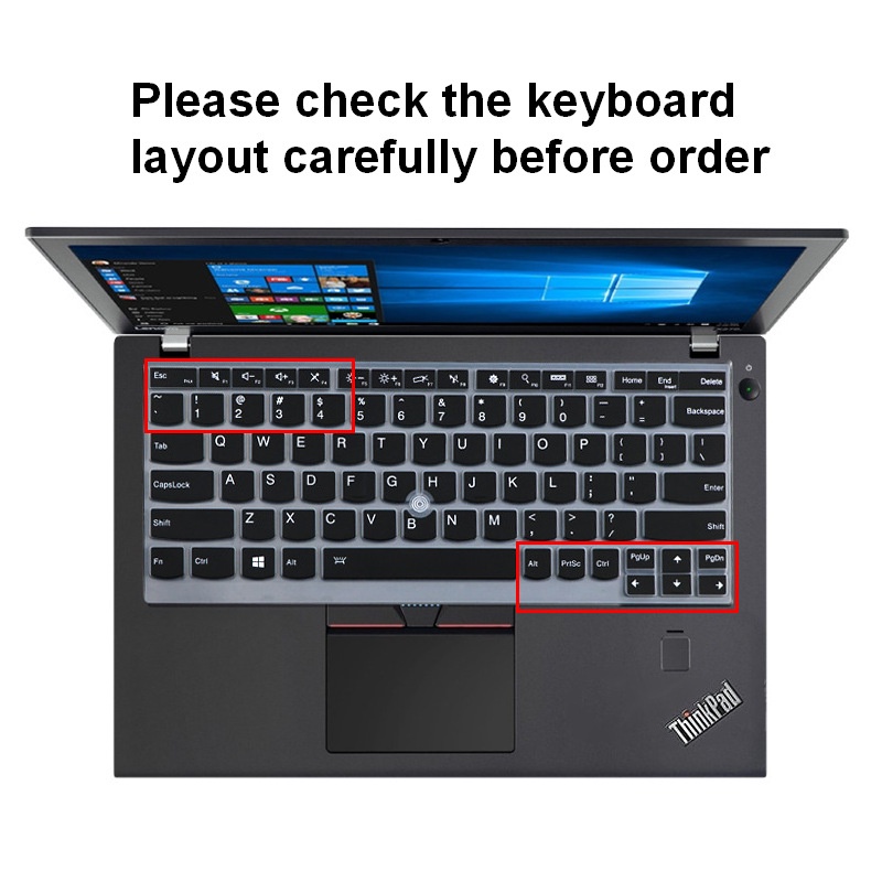 Skin Silikon Pelindung Keyboard Laptop Lenovo Thinkpad X390 X250 X260 X270 X280