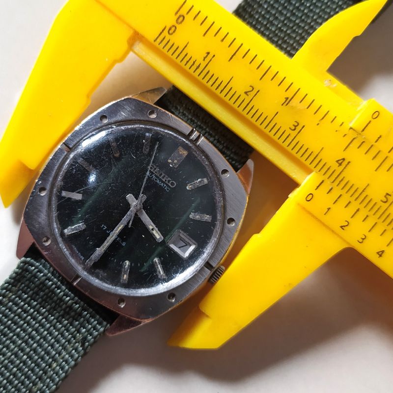 jam tangan pria vintage SEIKO Automatic 7025A 17 jewels green dial