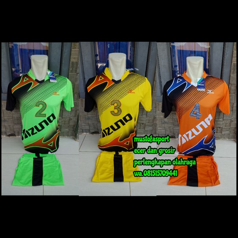 ⭐⭐⭐⭐⭐lusinan 12stel set nomor jersey volly kaos volly baju volly kosteam volly mizuno printing