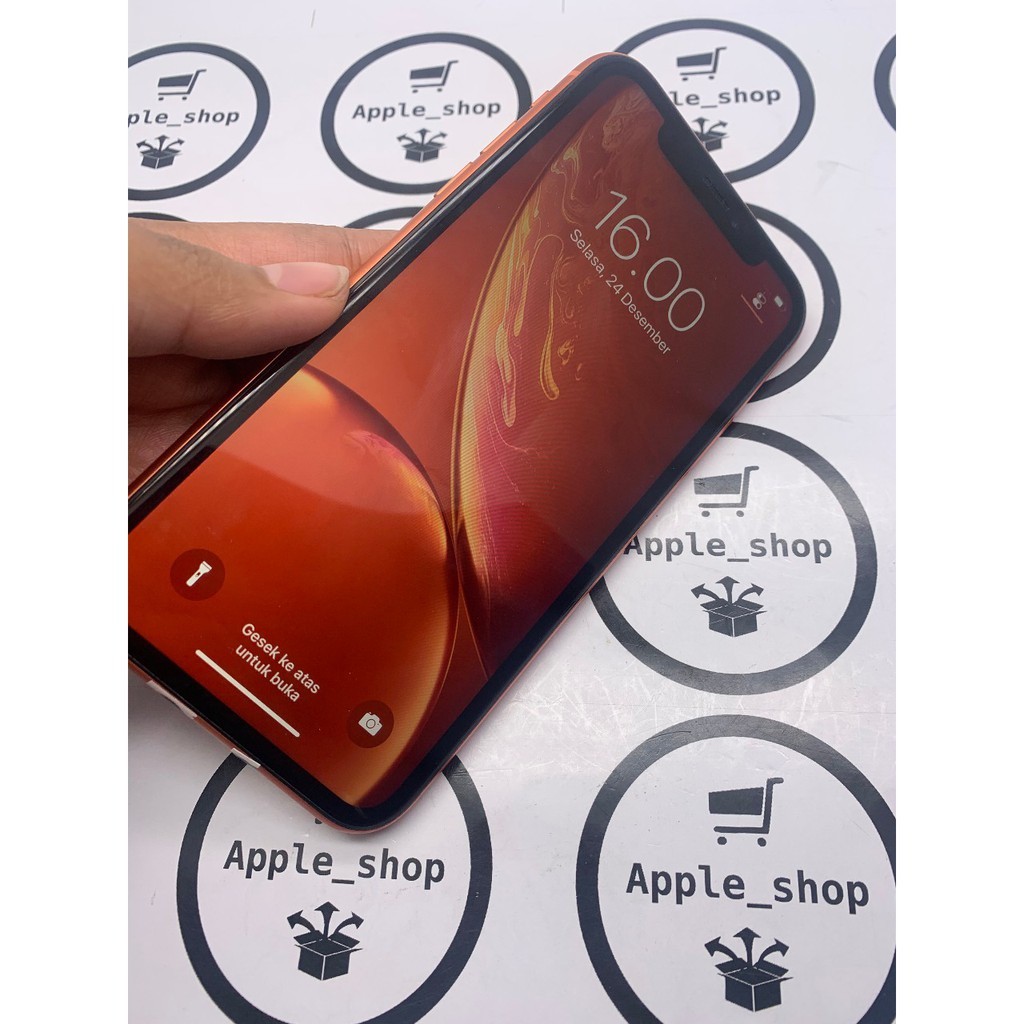 iphone xr 128gb coral Lcd Original Mulus Original Bukan Refurbish / Rekondisi