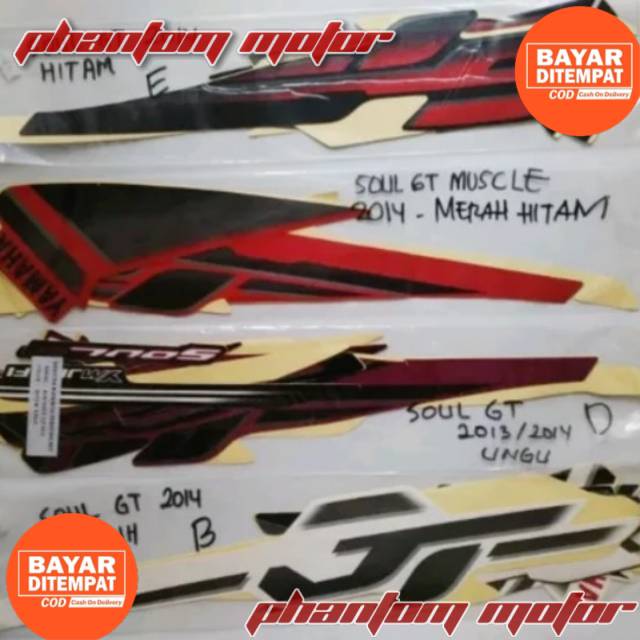 Striping-lis-sticker mio soul gt 2013