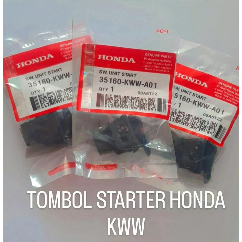 TOMBOL STARTER KWW MOTOR REVO, BLADE, BEAT FI, VARIO - MERK HONDA KWW