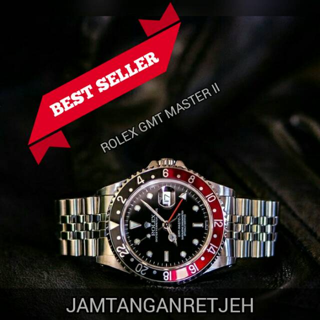 JAM TANGAN PRIA ROLEX GMT MASTER II ORIGINAL