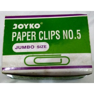 

Paper Clips No. 5 Jumbo Size Joyko