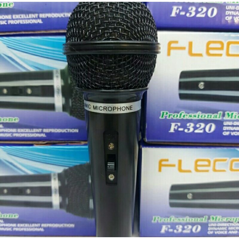 Cod Mix Microphone Fleco F-320 Mic karaoke suara Halus