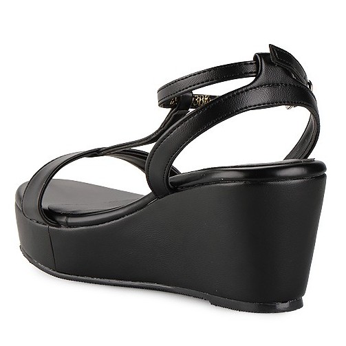 nicholas edison wedges galya black sandal wanita tali kait best seller empuk terbaru-3