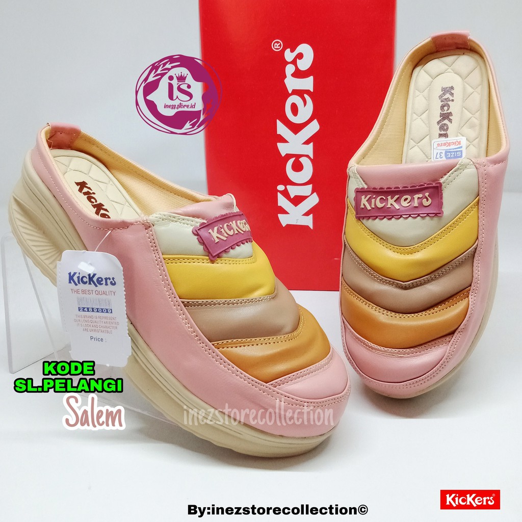 SANDAL WEDGES WANITA TERBARU KICKERS KODE SL.PLANGI MURAH BERKUALITAS