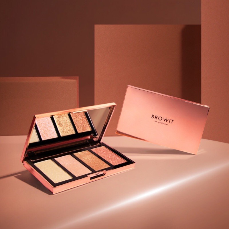 BROWIT Show Glow Highlighter Palette/makeup/kosmetik/wajah/bedak/thailand