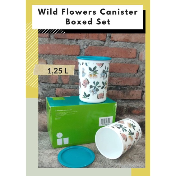Wild Flower Canister Boxed Set Promo Tupperware