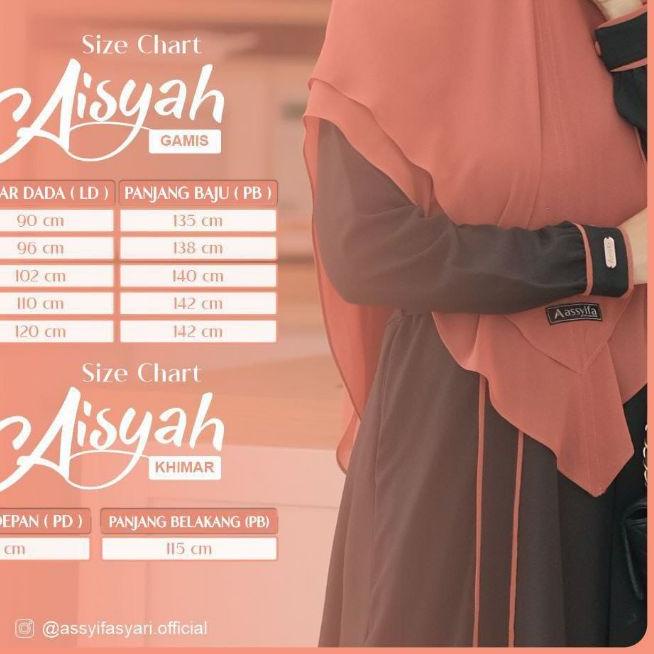 Terbaru|LR36|Gamis Aisyah by Assyifa ( Ready Stock )