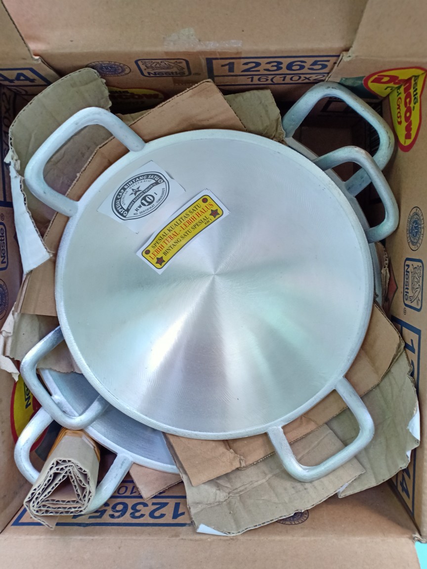 Wajan Kuali Penggorengan Cekung No. 12 Polos Termurah Wajan Kuwali Khas Tasik