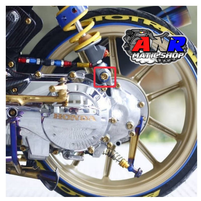 Baut Sok Shock Breaker Belakang Probolt HENG THAILAND Vario 125 150 110 / Beat / Scoopy / Spacy Karb