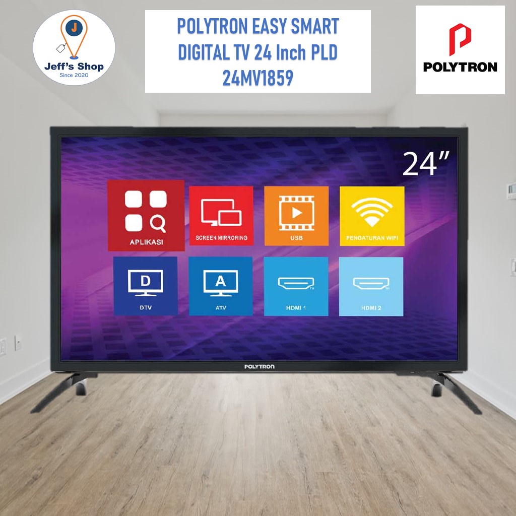 LED TV Polytron Easy Smart Digital TV 24 Inch PLD 24MV1859
