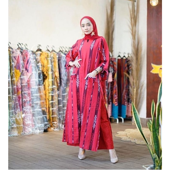 BAJU MUSLIM TENUN JEPARA, GAMIS FASHION TENUN JEPARA, GAMIS CASUAL TENUN, BAJU MUSLIM CASUAL TENUN J