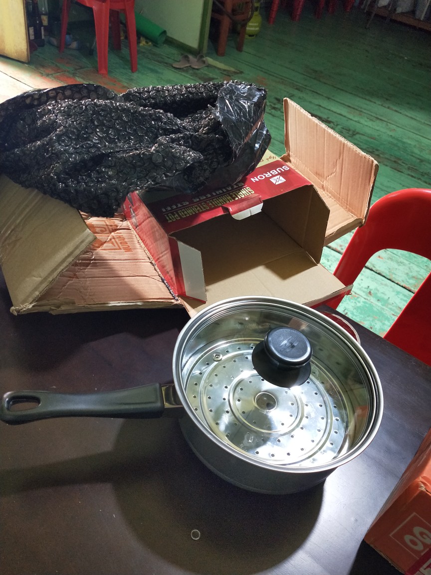 Panci Kukus Murah Multifungsi 20cm Steamer Panci Susu Milk Pot Dengan Saringan