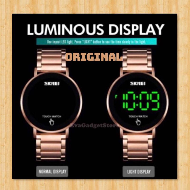 Jam Tangan Layar Sentuh+LED Luminous Anti Air Pria Wanita 1550