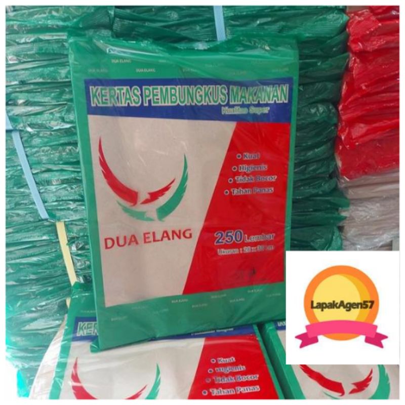 

Kertas nasi premium Cap dua elang ijo| 250lembar