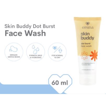 ☘️Yuri Kosmetik☘️ Emina Skin Buddy Dot Burst Face Wash 60 ml