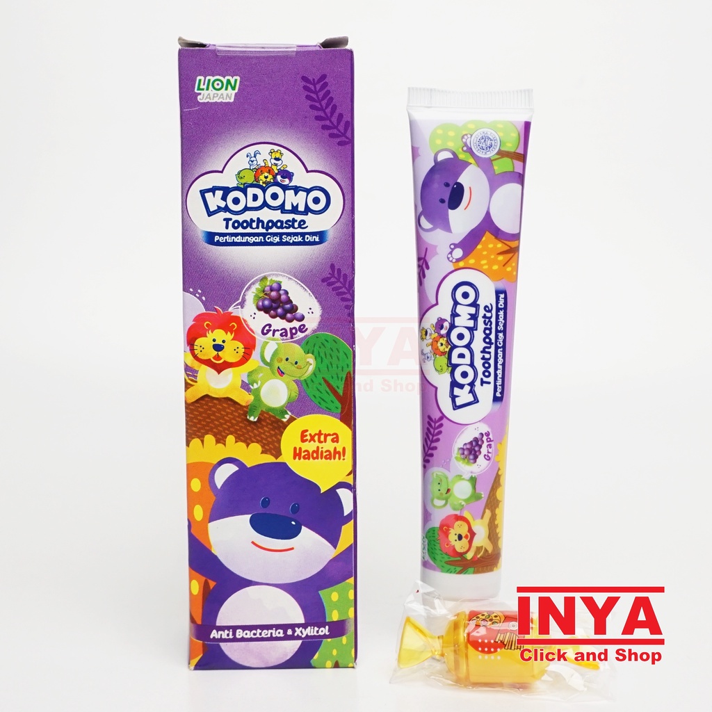 KODOMO TOOTHPASTE GRAPE 45gr - Pasta Gigi Anak - Odol