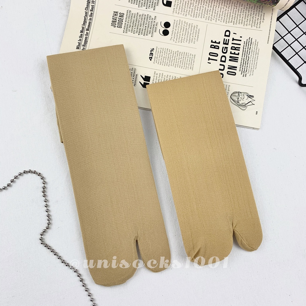 TERMURAH Kaos kaki stoking jempol tipis bahan stoking  anti slip pendek panjang