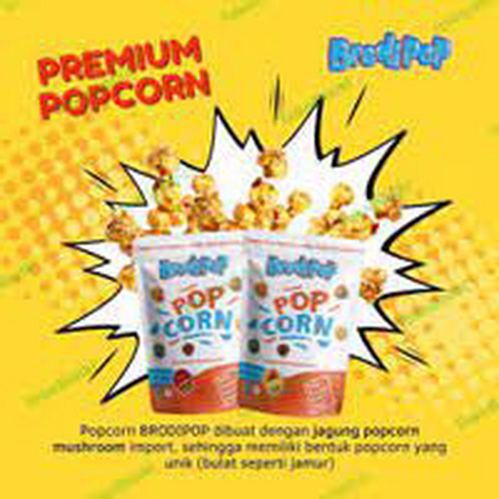 

Marketpoint Brodipop Mushroom Popcorn Premium Snack Camilan Sehat Rendah kalori