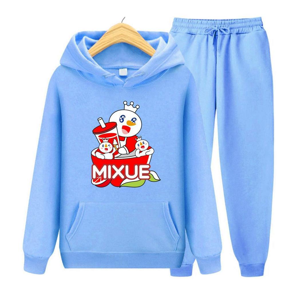 FenishaStore MIXUE ICE CREAM Sweater Hoodie Atasan Dan Setelan Anak Usia 4-13 Tahun Bisa Bayar Ditempat COD