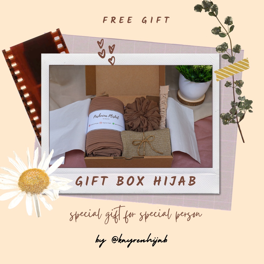 GIFT BOX HIJAB/ HAMPERS HIJAB/ Kado Ulang Tahun/ Kado Wisuda/ Kado Murah/ Paket Hijab Murah/Hampers 