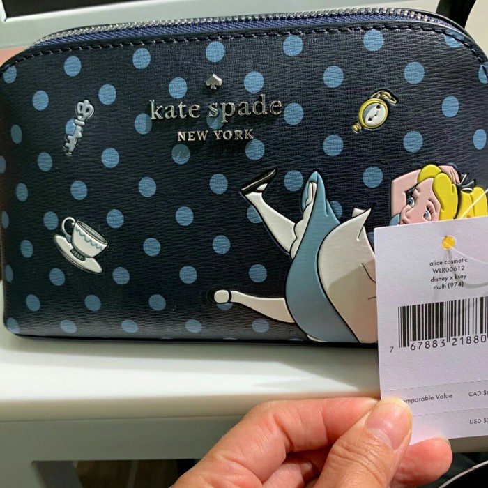 ༺ COD AKTIF ༻ Kate Spade Alice cosmatic case original