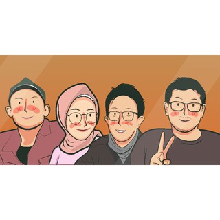 Karikatur/Ilustrasi Wajah/Karikatur Wajah/Doodle/Ilustrasi Digital