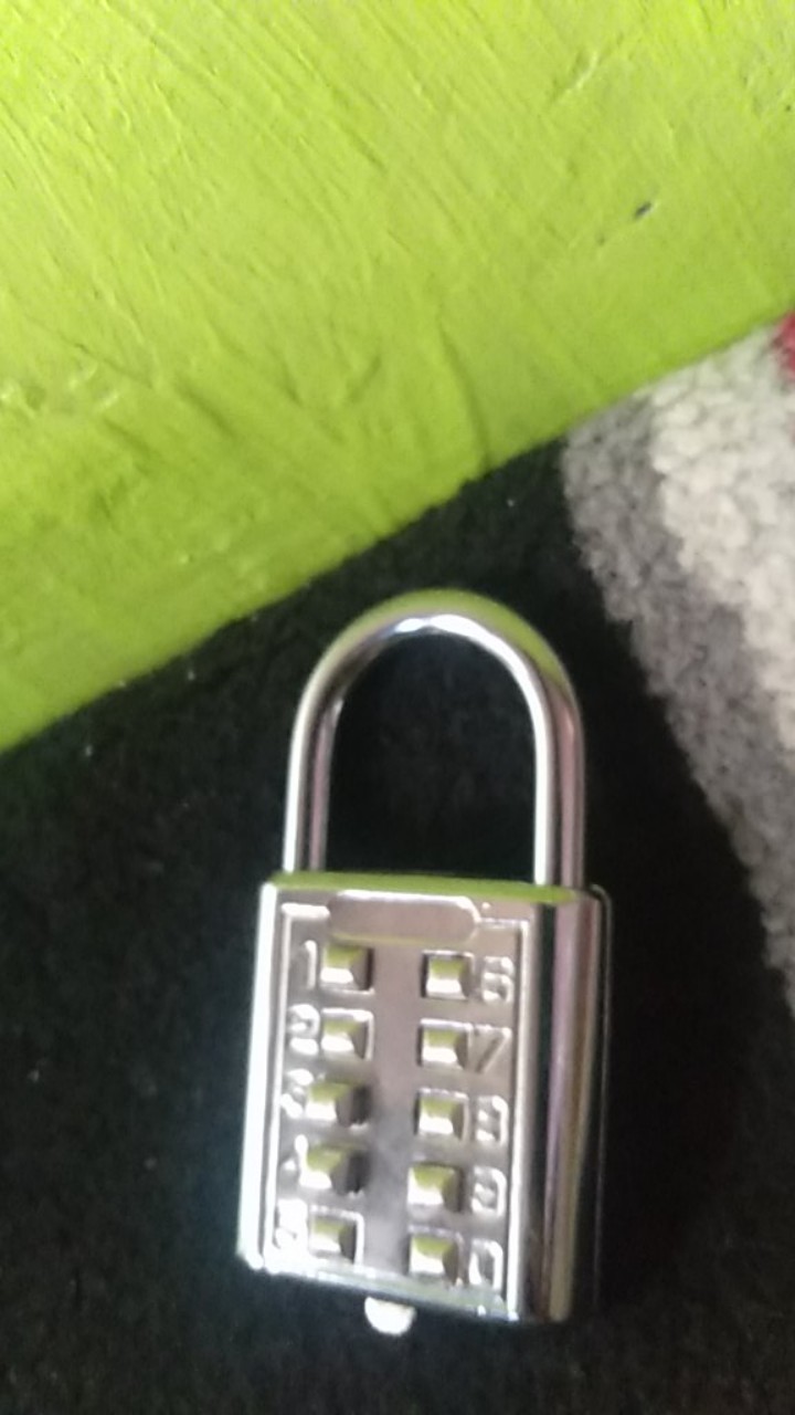 40mm 10 Digit Gembok Besi Silver Pin Digital Nomor Anti Maling Serbaguna Original