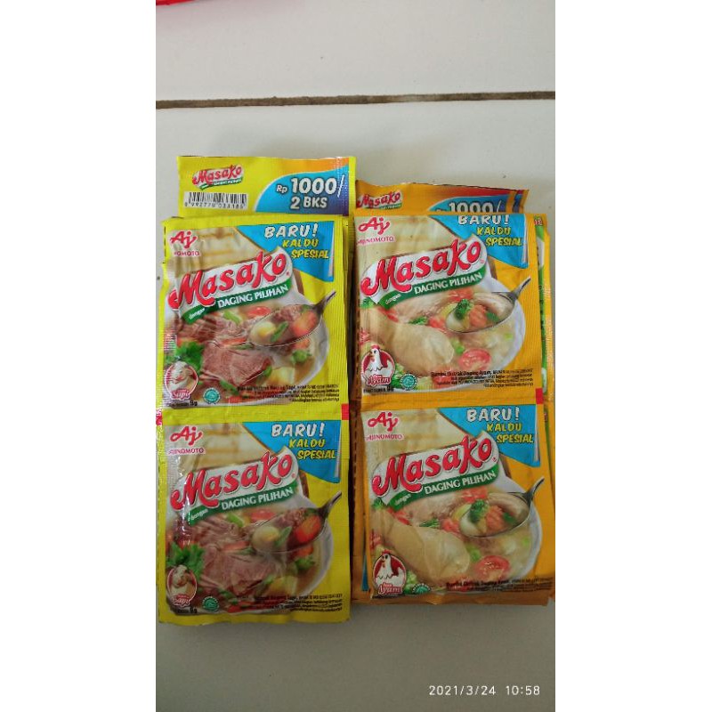 

Masako Renceng 12x10g Rasa Sapi/Rasa Ayam