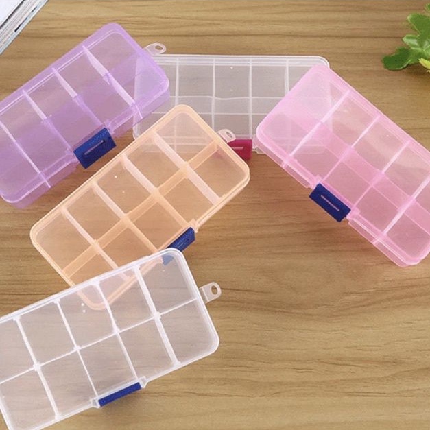 Kotak sekat serbaguna tempat manik mote kancing perlengkapan jahit diy craft