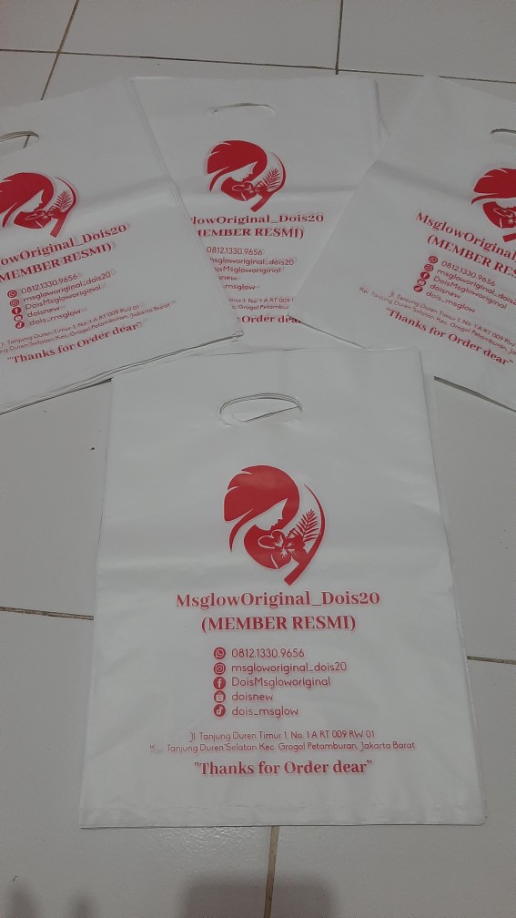 Plastik Packing Olshop Salon Satu Sisi Ukuran 25x35