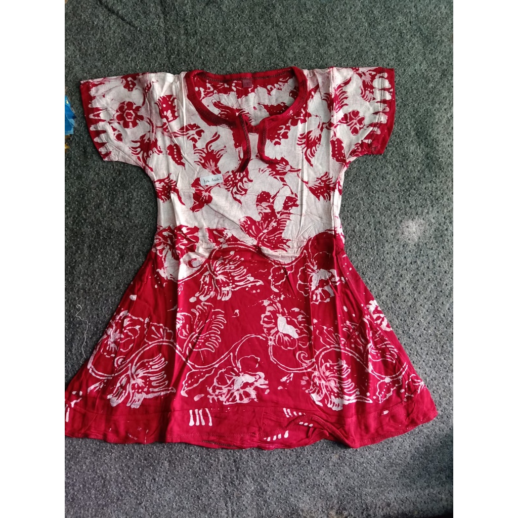 DRESS ANAK BATIK MODERN/DRES BATIK /BAJU BATIK ANAK PEKALONGAN /